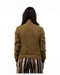 Women's Suede Bomber Jacket – Malesia | Leather Trend