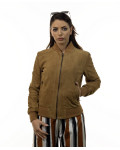 Women's Suede Bomber Jacket – Malesia | Leather Trend