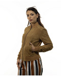 Women's Suede Bomber Jacket – Malesia | Leather Trend