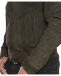 Suede Leather Bomber Jacket - Napoli | Leather Trend