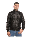 Bomber Uomo Nero in pelle - Marcello | Leather Trend