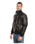 Bomber Uomo Nero in pelle - Marcello | Leather Trend