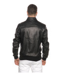 Bomber in Pelle Nero da Uomo - Napoli | Leather Trend