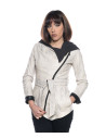 Women's Ivory Leather Jacket - Colima | Leather Trend