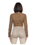 Gilet Donna Cuoio in vero Camoscio 100% made in Italy mod. Elena
