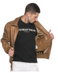 Bomber in Pelle da Uomo Cuoio - Fonzie | Leather Trend