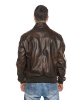 Bomber in Pelle da Uomo Marrone - Fonzie | Leather Trend
