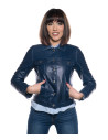 Giacca Donna Blu in Pelle – Giusy | Leather Trend