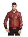 Bomber in pelle da uomo - Leo | Leather Trend