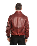 Men's Leather Bomber Jacket - Leo | Leather Trend
