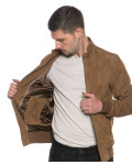 Giacca Bomber Uomo Camoscio – Victor | Leather Trend