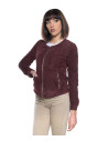 Women's Bordeaux Suede Leather Jacket – Viola | Leather Trend