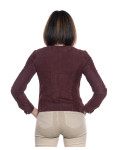 Women's Bordeaux Suede Leather Jacket – Viola | Leather Trend
