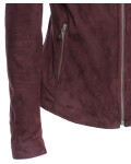 Giacca Donna Bordeaux in Pelle Camoscio – Viola | Leather Trend