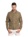 Men's Taupe Suede Leather Jacket - Roberto | Leather Trend
