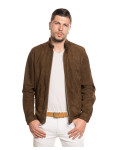 Giacca in Camoscio da Uomo Cacao - U010 | Leather Trend