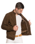 Men's Suede Leather Jacket – U09 | Leather Trend