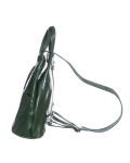 Marsiglia model waist bag in Green color, made of 100% genuine leather and entirely manufactured in Italy.