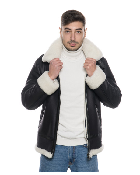 Giacca in montone da uomo - Franco | Leather Trend 2