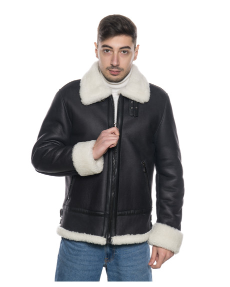 Men's shearling jacket - Franco | Leather Trend