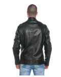 Biker in Pelle da Uomo Verde Scuro – Axel | Leather Trend
