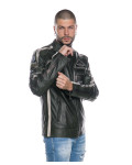 Biker in Pelle da Uomo Verde Scuro – Axel | Leather Trend