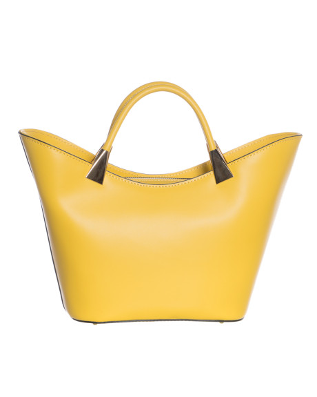 Borsa in pelle da donna gialla – Clara | Leather Trend