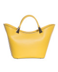 Women's Yellow Leather Bag - Clara | Leather Trend
