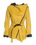 Giacca Donna Gialla in Pelle - Colima | Leather Trend