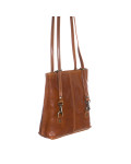 Women’s bag mod. Irene Brown genuine leather 100% Made in Italy