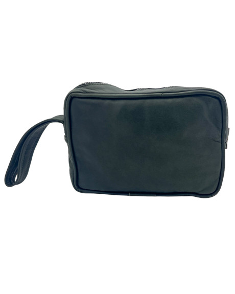 Borsello uomo in vera pelle 100% made in Italy mod. Travel Verde