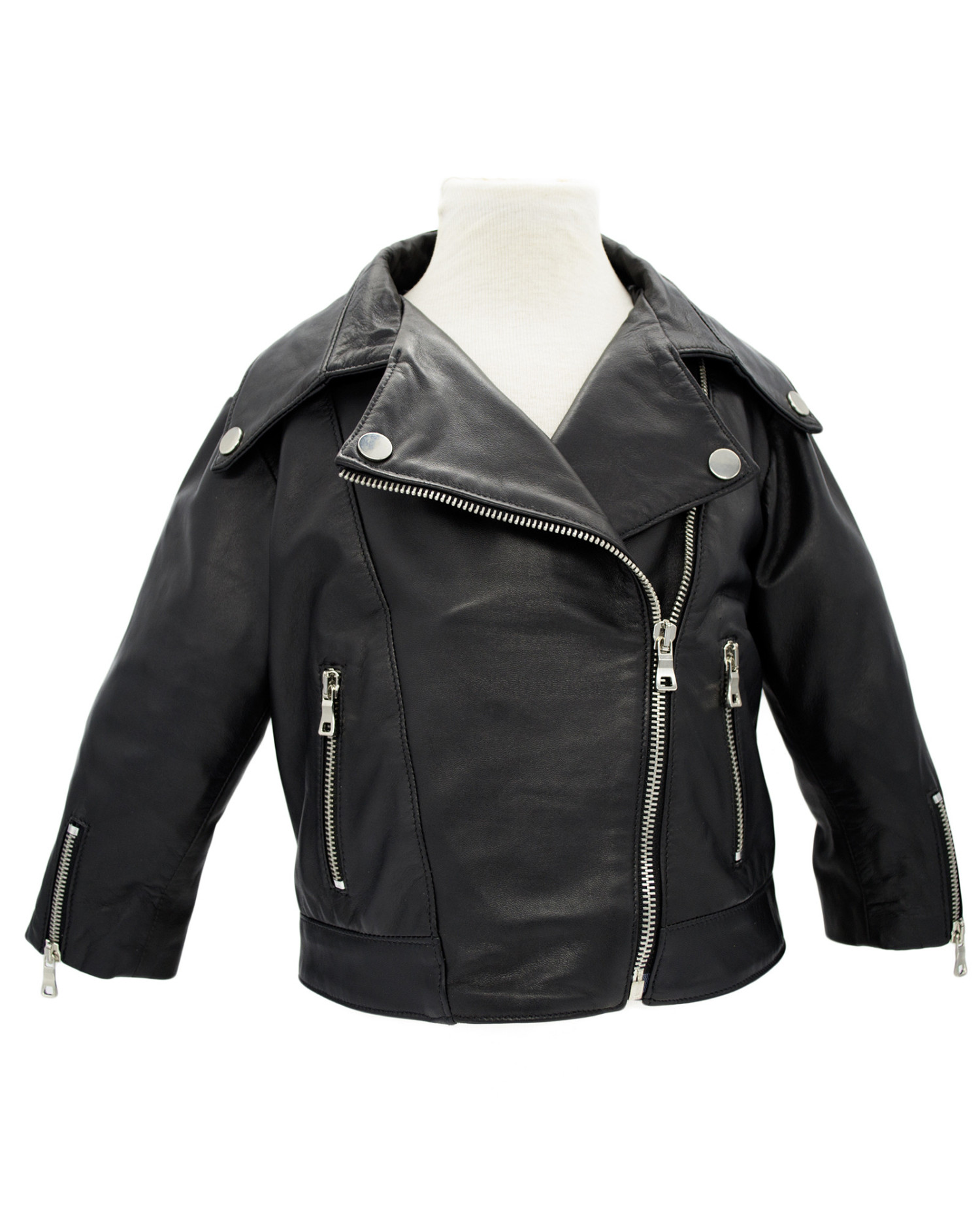 Giacca Pelle Chiodo Pelle Bimba Giacca Giubbotto In Pelle Stile