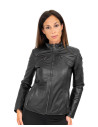 Women's Black Leather Jacket - Michela | Leather Trend