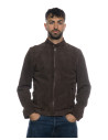 Men’s jacket mod. U010 Nabuk in real leather 100% made in Italy