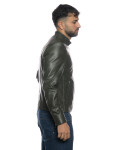 Giacca Uomo in Pelle Verde – U09 | Leather Trend