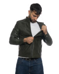 Giacca Uomo in Pelle Verde – U09 | Leather Trend