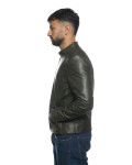 Giacca Uomo in Pelle Verde – U09 | Leather Trend