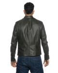 Men's Green Leather Jacket – U09 | Leather Trend