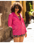Women's Fuchsia Leather Jacket - Clarissa | Leather Trend