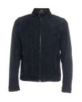 Men's jacket mod. U010 in genuine blue suede leather 100% made in Italy