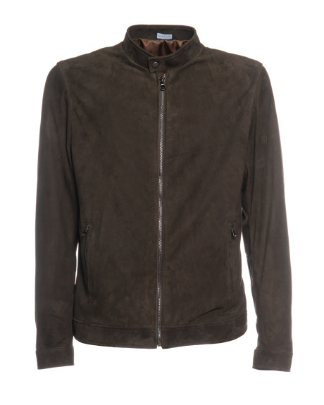 Men's Dark Brown Suede Leather Jacket - U010 | Leather Trend