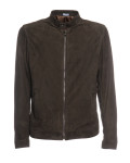 Men's Dark Brown Suede Leather Jacket - U010 | Leather Trend