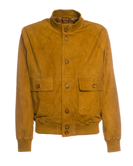 Bomber uomo in pelle camoscio – Polo | Leather Trend