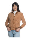Women's Light Honey Suede Bomber Jacket – Polo Bis | Leather Trend