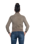 Bomber Donna Fango in Pelle Camoscio - Malesia | Leather Trend