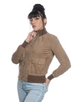 Women's Mud Suede Bomber Jacket – Polo Bis | Leather Trend