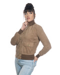 Women's Mud Suede Bomber Jacket – Polo Bis | Leather Trend
