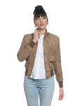 Bomber Donna Fango in Pelle Camoscio – Polo Bis | Leather Trend
