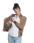 Women's Mud Suede Bomber Jacket – Polo Bis | Leather Trend