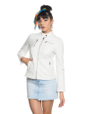 Giacca Donna Bianca in Pelle – Giulia | Leather Trend
